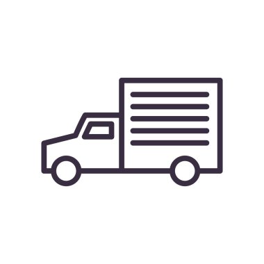 kamyon çizgisi biçim vektör tasarımı