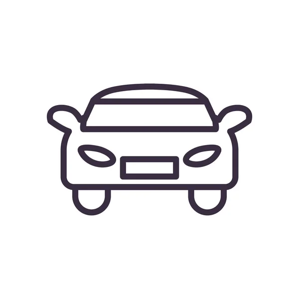 Línea de coche icono de estilo diseño vectorial — Archivo Imágenes Vectoriales