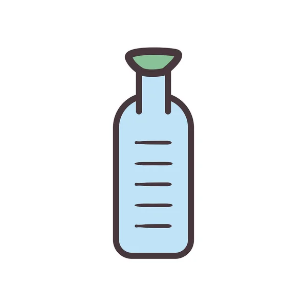 Línea de botella de aceite oilive y diseño de vectores icono de estilo de relleno — Vector de stock
