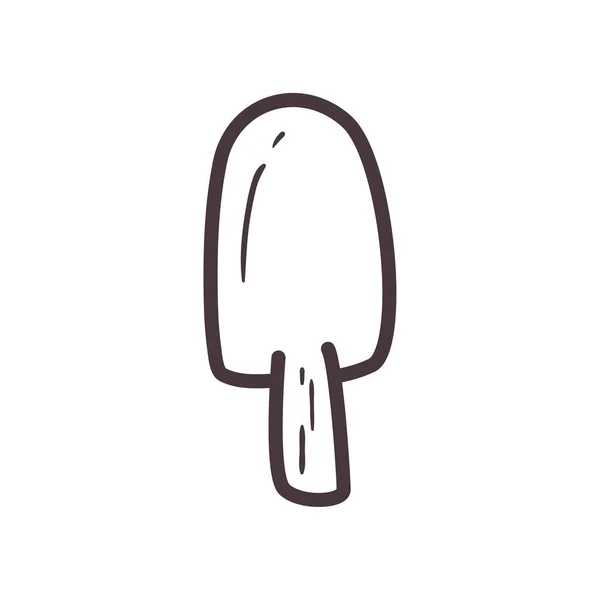 Ice cream line style icon vector design — Stock Vector
