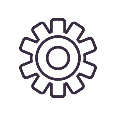 dişli satır biçimi ikon vektör tasarımı