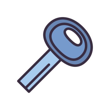 araba anahtar satırı ve biçim ikonu vektör tasarımını doldur