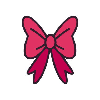 parti yay çizgisi ve biçim ikonu vektör tasarımını doldur