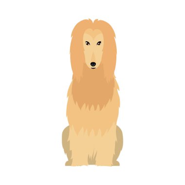 Tatlı çoban köpeği ikonu, düz stil.