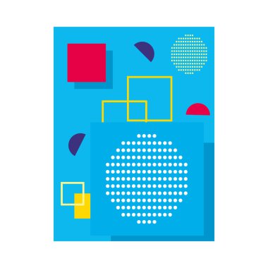 Renkli soyut şekillerle soyut arkaplan