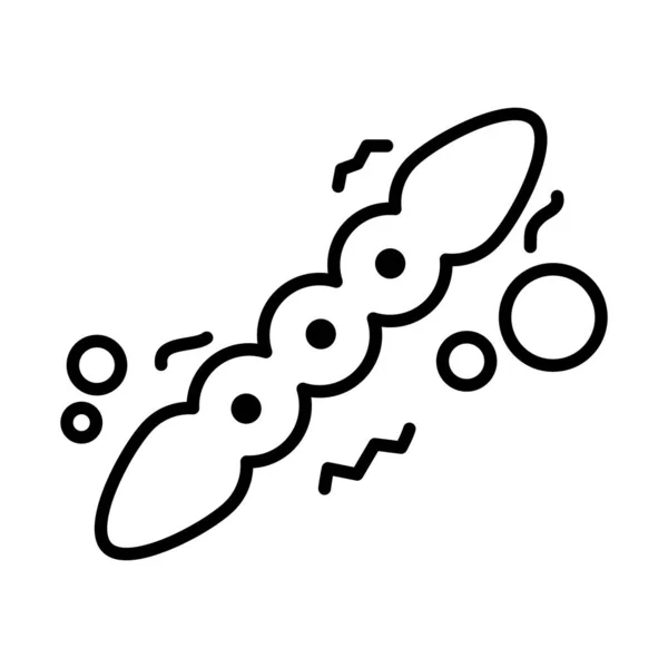 Ikona bakterií stafylokoka, styl čáry — Stockový vektor