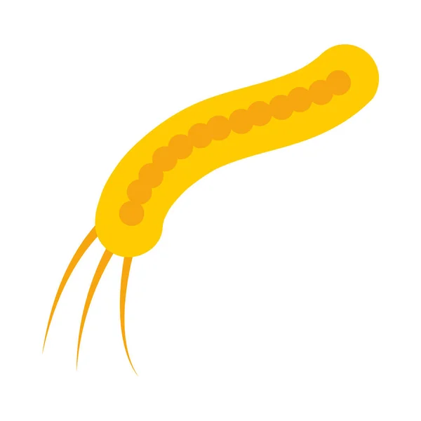 Ebola filovirus icon, flacher stil — Stockvektor