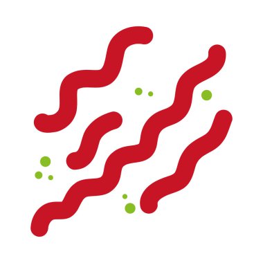 ebola virüsü simgesi, düz stil