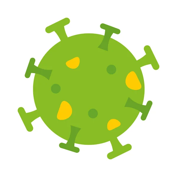 Icono de bacterias rotavirus, estilo plano — Vector de stock