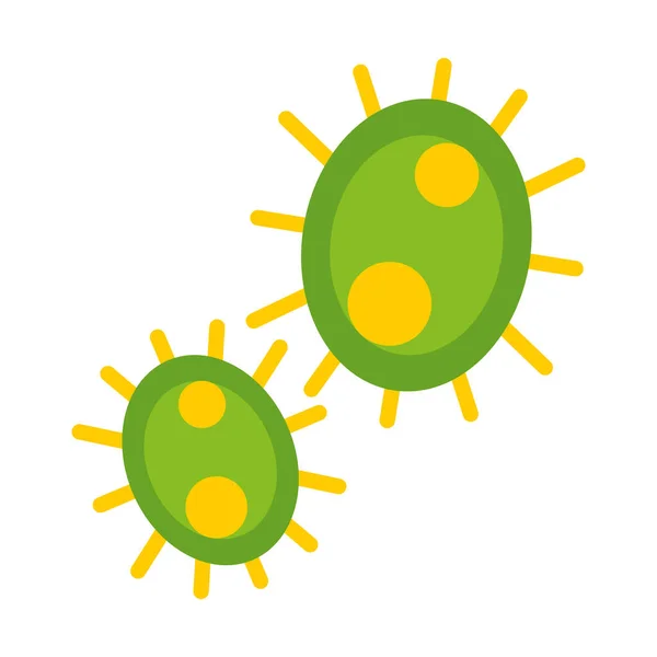 Yersinia pestis icon, flat style — Stock Vector