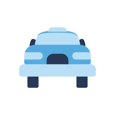 İzole araba düz biçim ikon vektör tasarımı