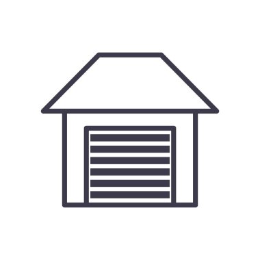 park garajı çizgisi biçim vektör tasarımı