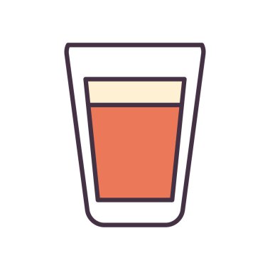 bira cam hattı ve biçim ikonu vektör tasarımını doldur