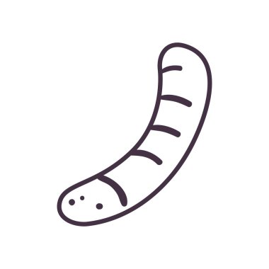 sosis çizgisi biçim vektör tasarımı