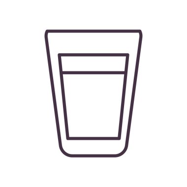 bira cam çizgi biçim ikon vektör tasarımı