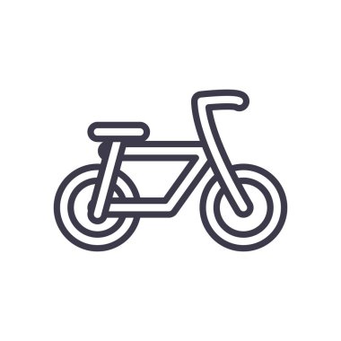 bisiklet çizgisi biçim vektör tasarımı