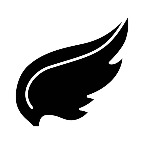 Paloma icono de pájaro, estilo silueta — Vector de stock