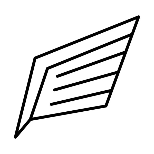 Икона крыла в декоративном квадрате, стиль линии — стоковый вектор