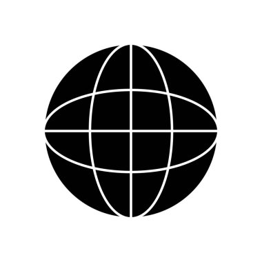 küresel küre simgesi, siluet biçimi