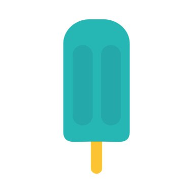 buz lolipop simgesi, düz stil