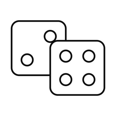 Kumar okları ikonu, düz stil