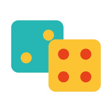 Kumar okları ikonu, düz stil