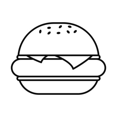 Hamburger simgesi resmi, satır biçimi