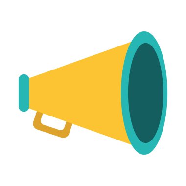 megafon simgesi resmi, düz biçim