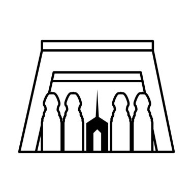 Mısır mezar simgesi, satır biçimi