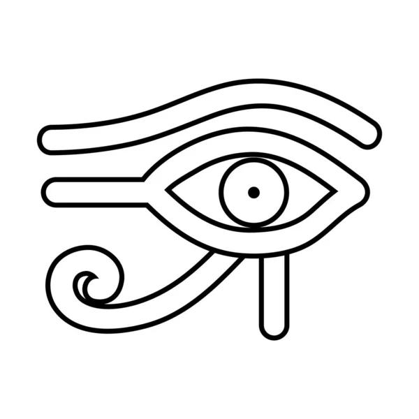 Eye of ra icon, line style — Stock Vector