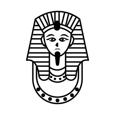 Mısır Firavun ikonu, çizgi tarzı