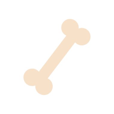 kemik simgesi resmi, düz biçim