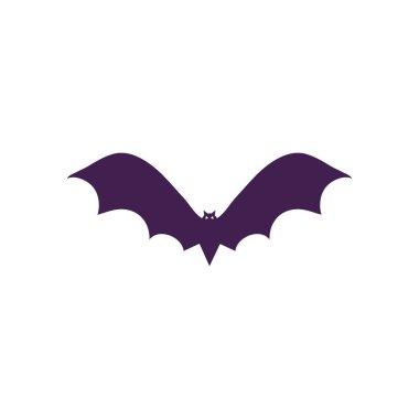Cadılar Bayramı yarasa simgesi, düz stil