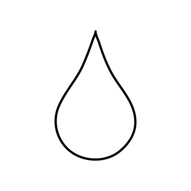 su damlası simgesi, satır biçimi