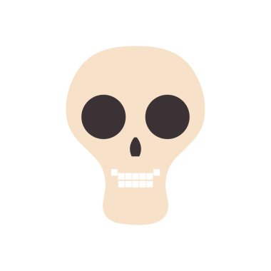 kafatası simgesi resmi, düz biçim