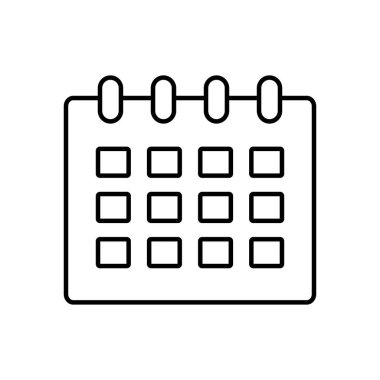 Takvim planlayıcı simgesi, satır biçimi