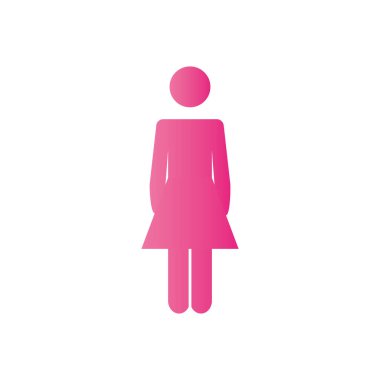 pictogram kadın simgesi, gradyan biçimi