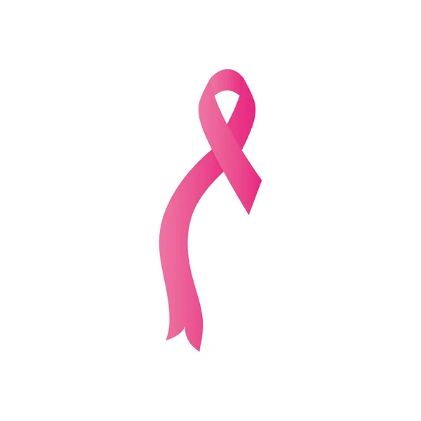 Göğüs kanseri kurdele simgesi, gradyan stili — Stok Vektör