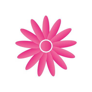 Güzel çiçek simgesi, gradyan stili