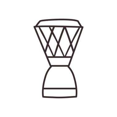 Türk davul çizgisi biçim vektör tasarımı