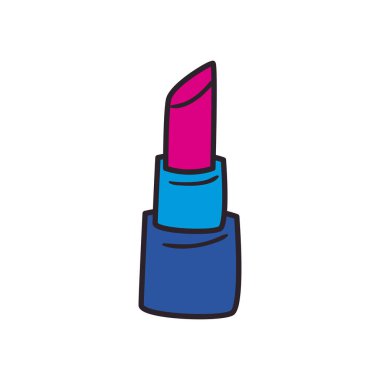 ruj çizgisi ve biçim simgesi vektör tasarımı