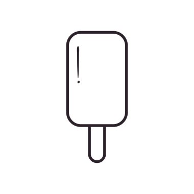 çubuk çizgisi biçim vektör tasarımlı dondurma