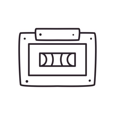 Retro teyp hattı biçim vektör tasarımı