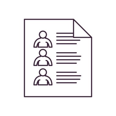 Seçenek satırı biçim vektör tasarımı içeren oy kağıdı