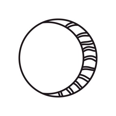 ay çizgisi biçim vektör tasarımı