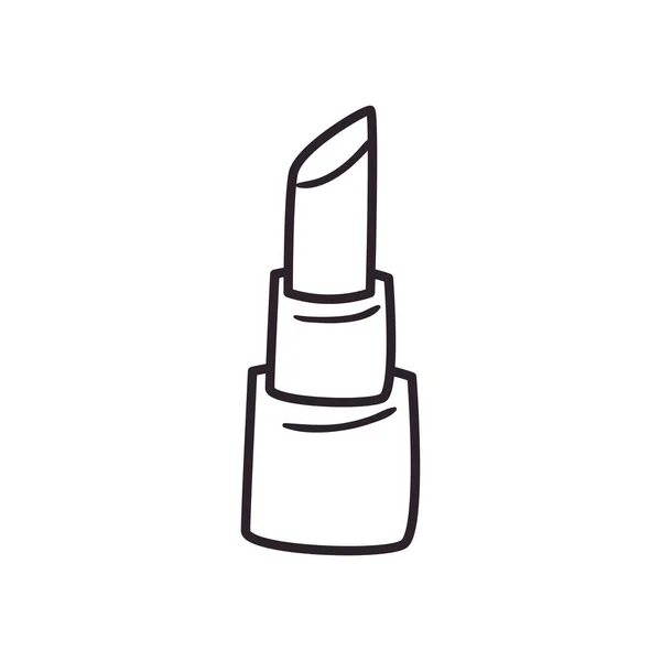 Lipstick lijn stijl pictogram vector ontwerp — Stockvector