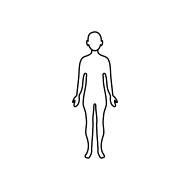 İnsan gövdesi simgesi, satır biçimi