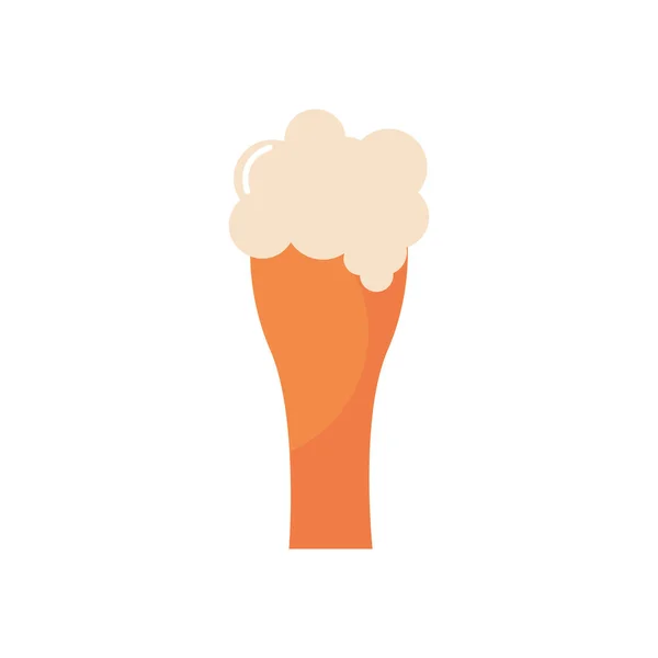 Egy üveg világos sör ikon, lapos stílusban — Stock Vector