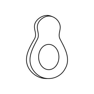 Yarı avokado simgesi, satır biçimi
