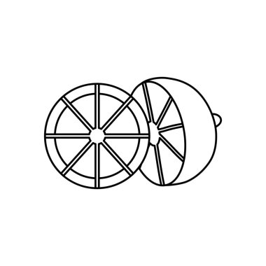 limon dilimleri simgesi, satır biçimi